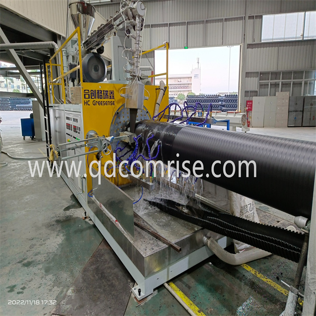 United State Customer အတွက် Hdpe Solid Wall Winding Pipe Machine